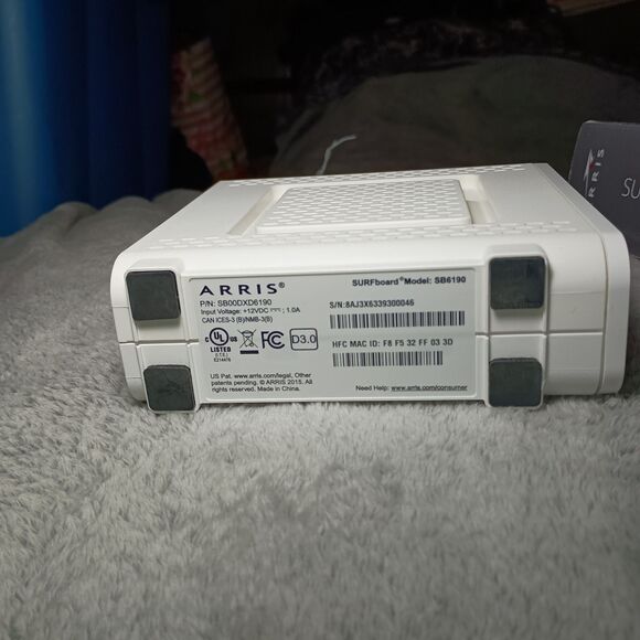 ARRIS Surfboard SB6190-RB DOCSIS 3.0 Cable Modem Unlocked 1.4 Gbps 32x8 Channels - Picture 10 of 16